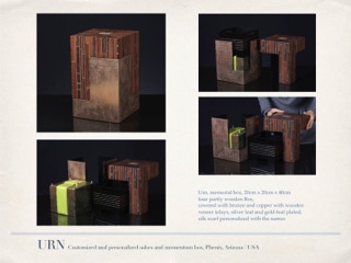 The URN - my most emotional art piece for a customer in Phoenix, Arizona, USA